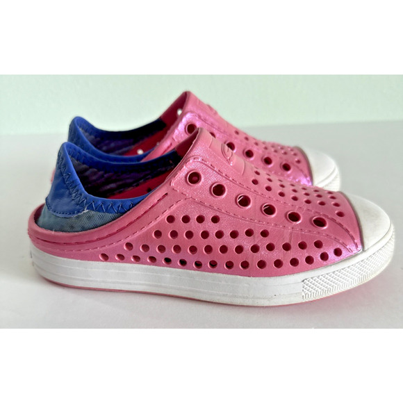 Skechers Foamies Guzman Steps Girls Slip On Rubber Waterproof Shoes Pink Size 13 - Picture 1 of 6